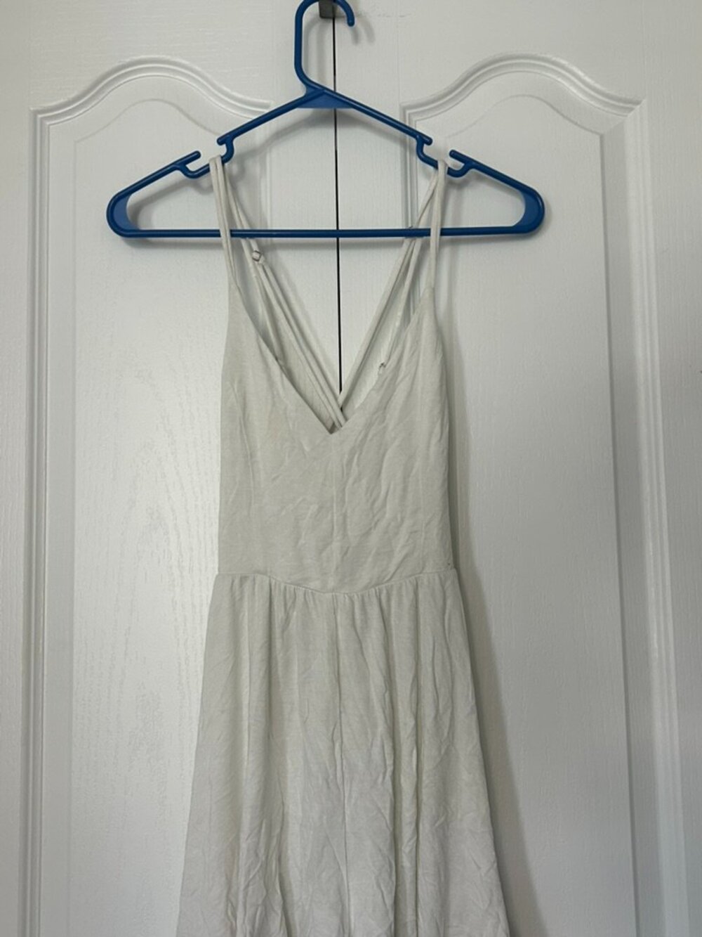 White Strappy Open Back Romper |  Size Small | Forever 21 |